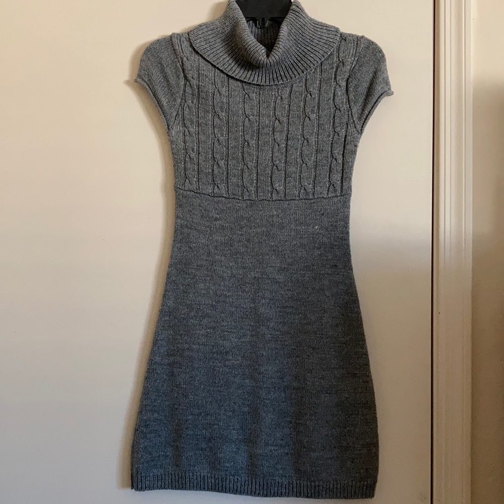 Junior’s So brand grey wool-knit mini dress size S